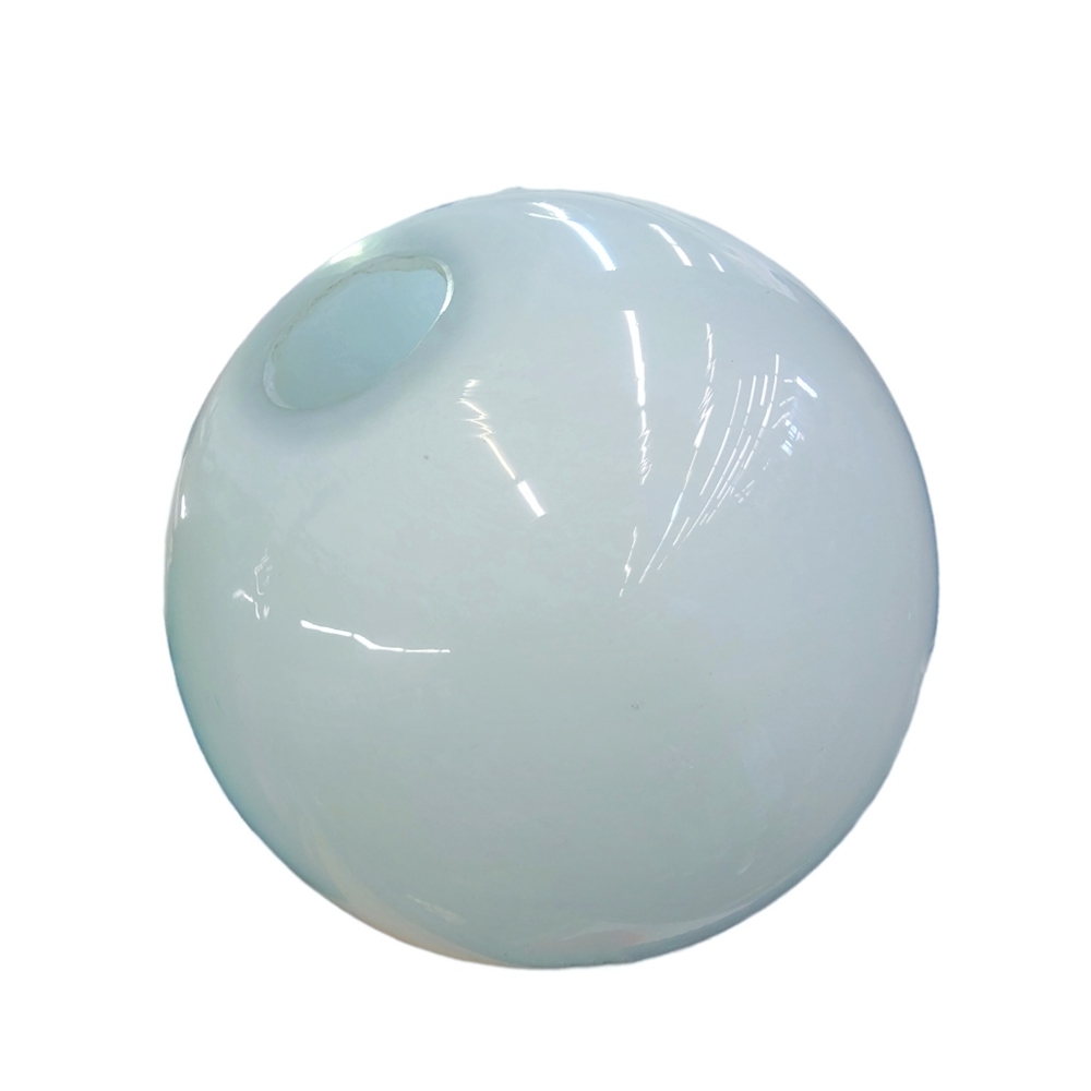 LAZY SUSAN Glass Vase Round Sphere Globe Orb Offset Hand Blown RARE